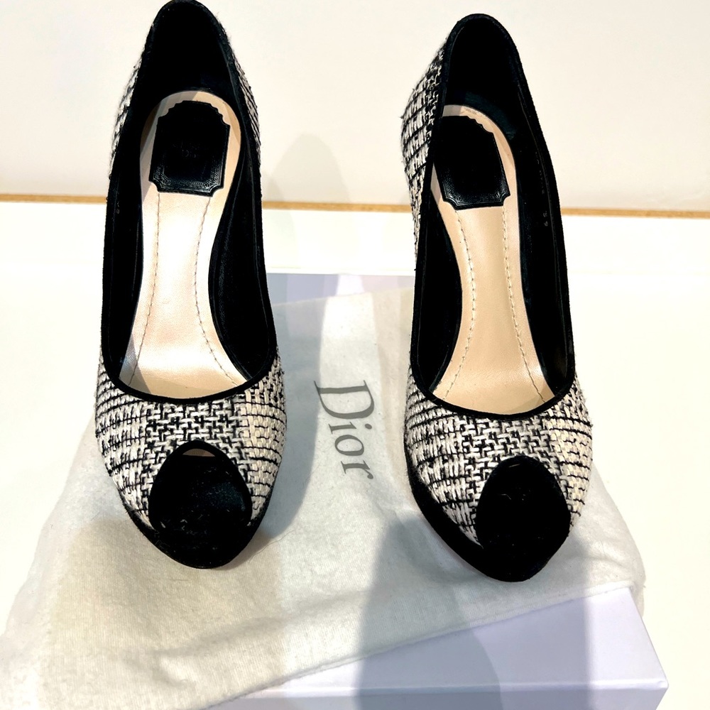 Dior Miss Dior Peep Toe Platform Heel